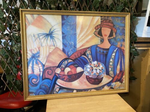 "Intense Bien-Etre" Gold Framed Art