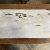 Ornate Carved Chinese Marble Topped Wooden Side Table