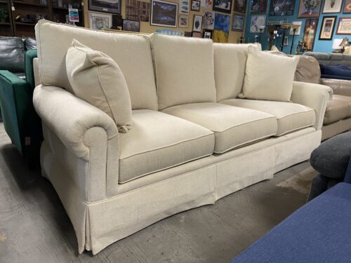 BASSET Cream 3-Seat Sofa