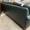 FLEXSTEEL Dark Green Leather Sofa
