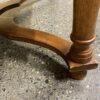 Square Wooden Coffee Table w/ Cross Hatched Grain Top