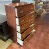 Five Drawer Traditional Tallboy in a Cherry Finish