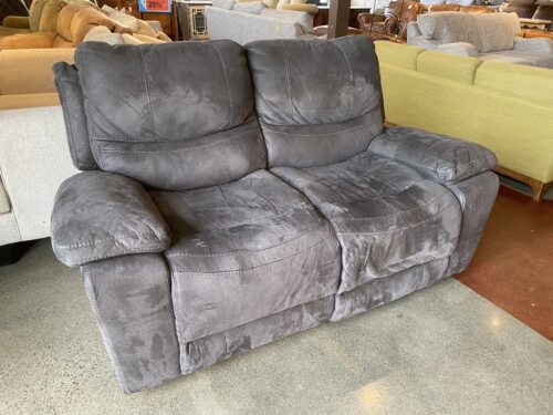 Soft Double Recliner Loveseat - Grey