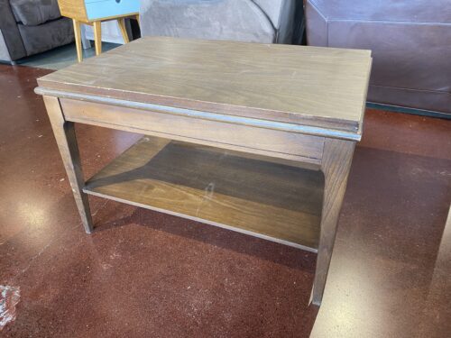 Mid-Century Modern Solid Wood End Table