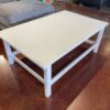 Simple White Wooden Coffee Table