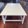 Simple White Wooden Coffee Table