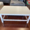 Simple White Wooden Coffee Table