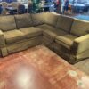 Olive Green L Shaped Sectional