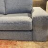 Contemporary Sofa with Chaise in Stormy Blue
