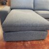Contemporary Sofa with Chaise in Stormy Blue