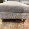 Tufted Futon with Chaise with Wooden Legs