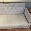 Tufted Futon with Chaise with Wooden Legs