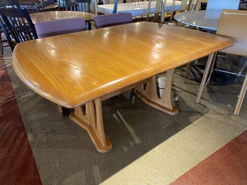 Oak Dining Table with Sculptural Legs
