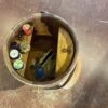 Vintage Sewing Basket Bucket on 3 Legs
