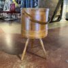 Vintage Sewing Basket Bucket on 3 Legs