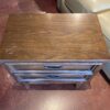 Nightstand with Recessed Panel Front and Brass Pulls