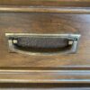Nightstand with Recessed Panel Front and Brass Pulls
