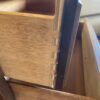 Nightstand with Recessed Panel Front and Brass Pulls