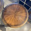 Circular Wooden End Table Set