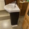 24" Wide Standard Vanity in Black with Ceramic Sink