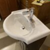 24" Wide Standard Vanity in Black with Ceramic Sink