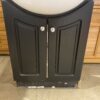 24" Wide Standard Vanity in Black with Ceramic Sink