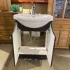 24" Wide Standard Vanity in Black with Ceramic Sink