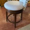 Upholstered Swivel Counter Stool - Off White