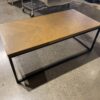 Chevron Pattern Wood Coffee Table