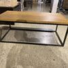 Chevron Pattern Wood Coffee Table
