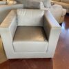 Modern Light Grey Club Chair