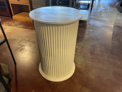 White Column Side Table
