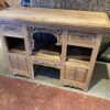 Bohemian Style Sideboard with Small Cabinets and Open Shelving