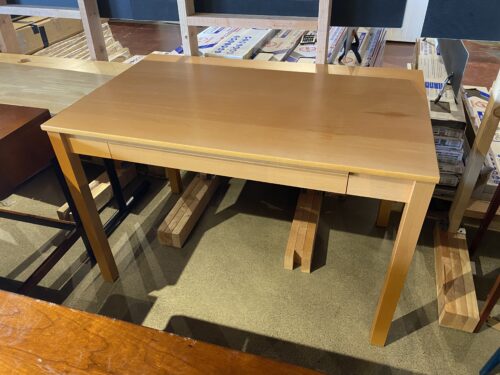 Clean Lines Wooden Desk with Center Drawer