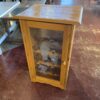 Wine Rack Cabinet with Etched Glass Door