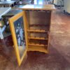 Wine Rack Cabinet with Etched Glass Door