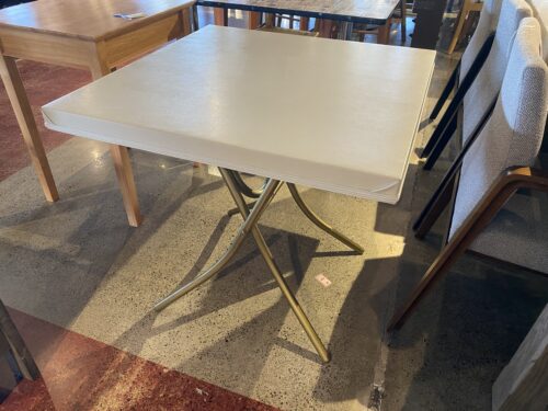 CHAPPS'  Square Folding Table with Gold Legs