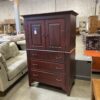 Dark Cherry 3 Drawer Armoire Cabinet
