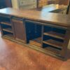 Media Console with Barn Door and Shelving