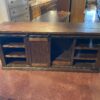 Media Console with Barn Door and Shelving