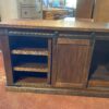 Media Console with Barn Door and Shelving