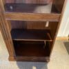 Tall Wood Bookshelf with Arched Top and Carved Details (Left)