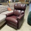 LA-Z-BOY Red Wine Leather Electric Recliner