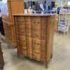 Vintage French Serpentine Faced 4 Drawer Dresser