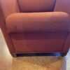 Red Club Chair in a Textured Fabric