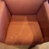 Red Club Chair in a Textured Fabric