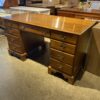 Traditional Maple Double Pedestal Writing Desk