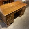 Traditional Maple Double Pedestal Writing Desk