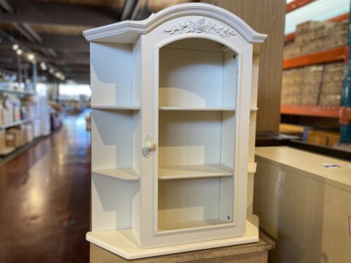 White Wall Hanging Display Cabinet