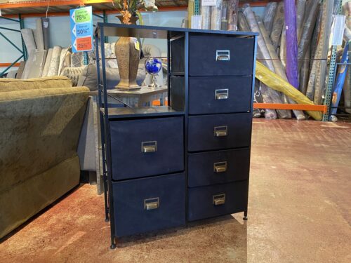 Lightweight Black Bin Organizer Shelf